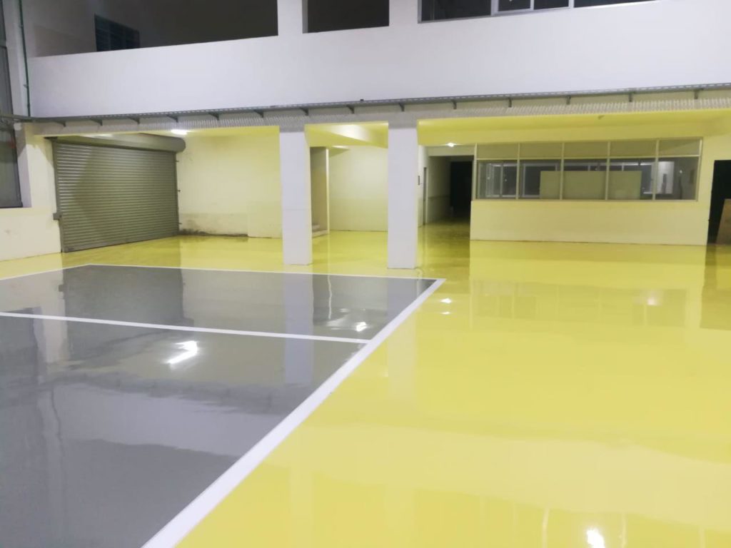 Epoxy Flooring at a Car Workshop in Thanjavur